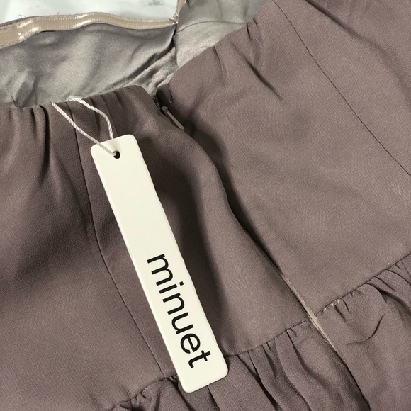 Mauve Dress XS formal bridesmaid strapless prom - Picture 5 of 5